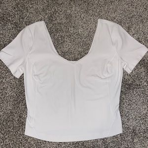 white lululemon align tshirt